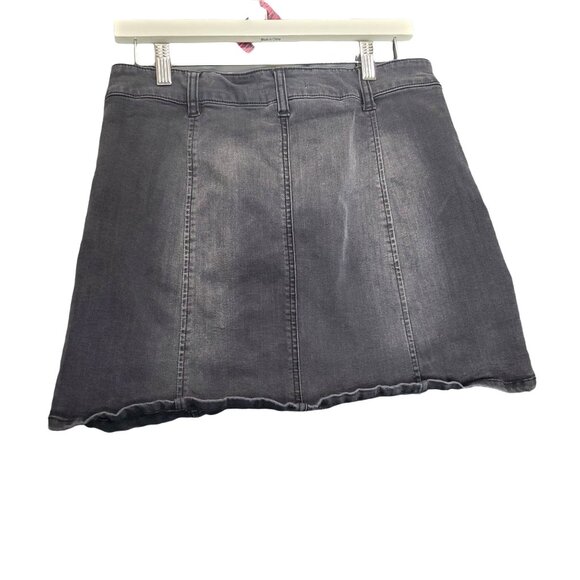 ALTAR'D STATE Womens Denim Skirt SZ M‎ Button Front Hendrix short mini boho 90's - Picture 2 of 4